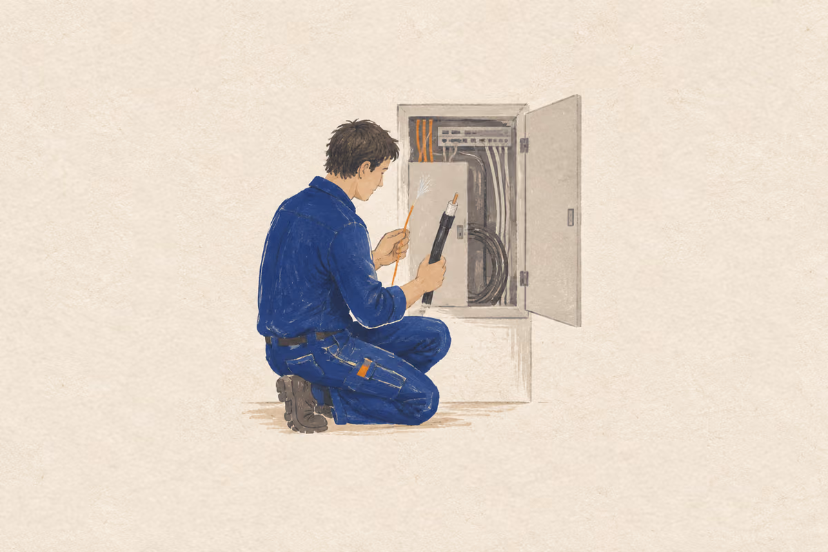 Illustration: Fibre or cable internet in the Netherlands: which should you choose?