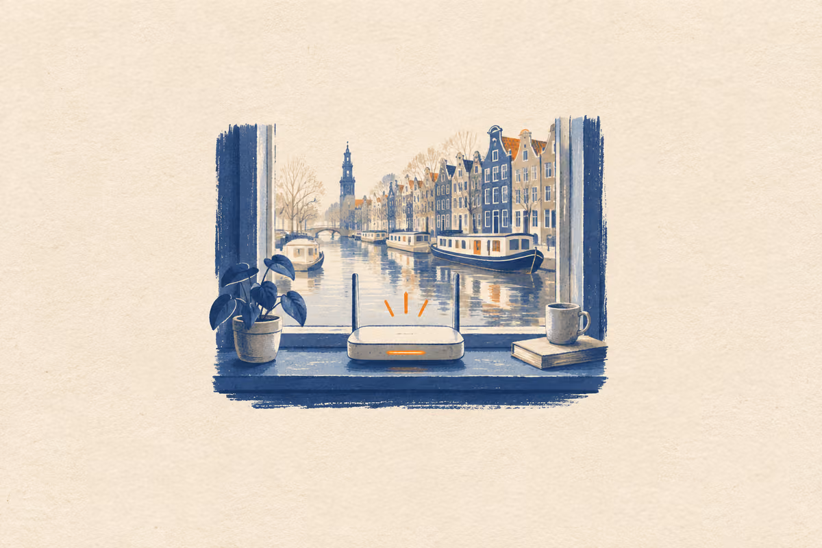 Illustration: Internet in Amsterdam for expats: fibre, cable and providers (2026)