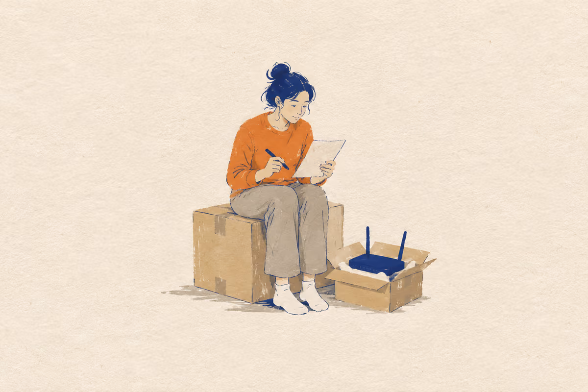 Illustration: Moving to the Netherlands: checklist for internet, phone, energy and insurance